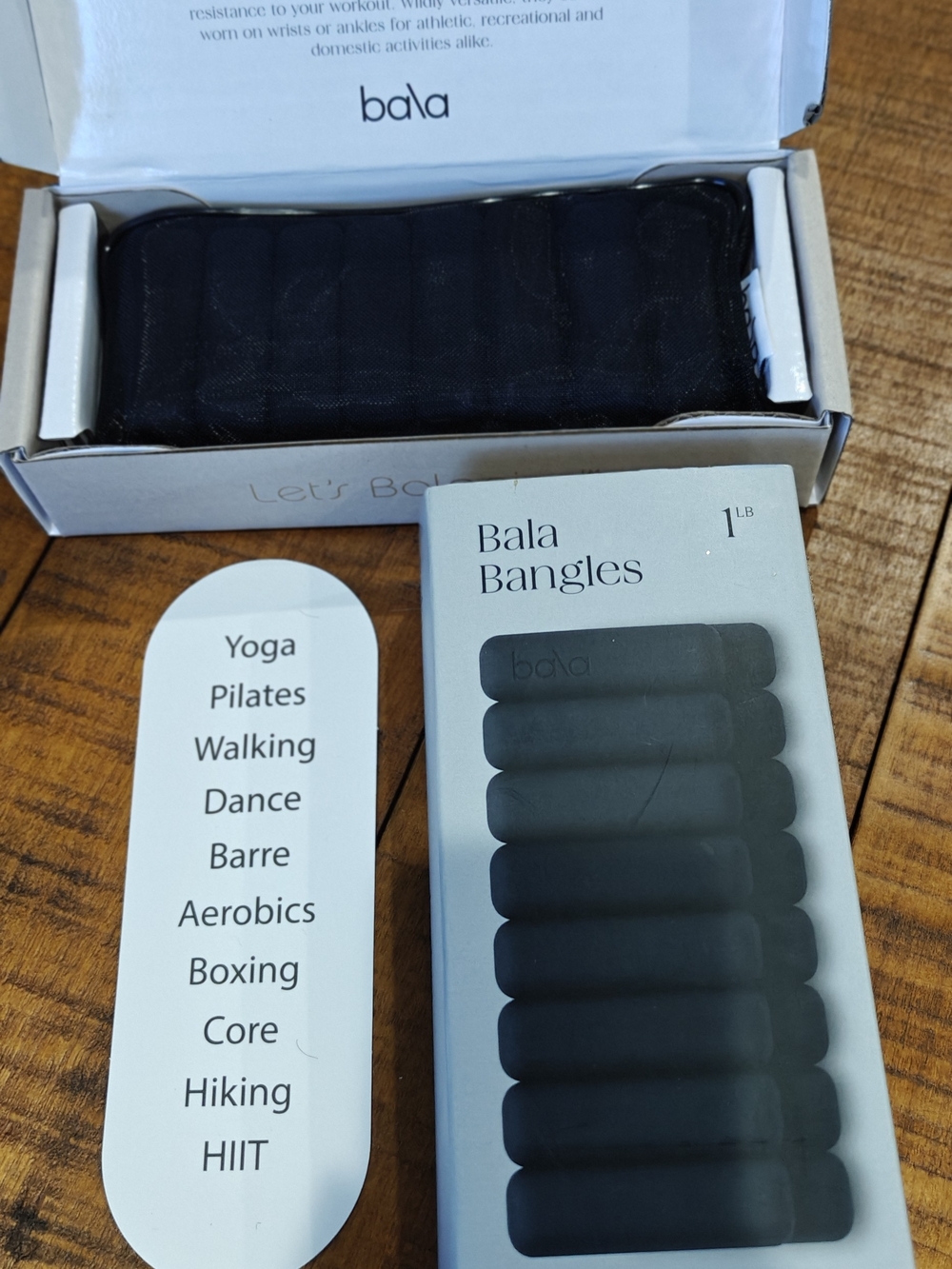 Bala Black Wearable Bangles Pair for Wrists & Ankles 1lb